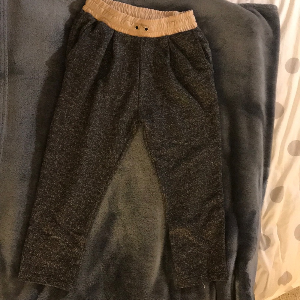 Grey and pink sweats